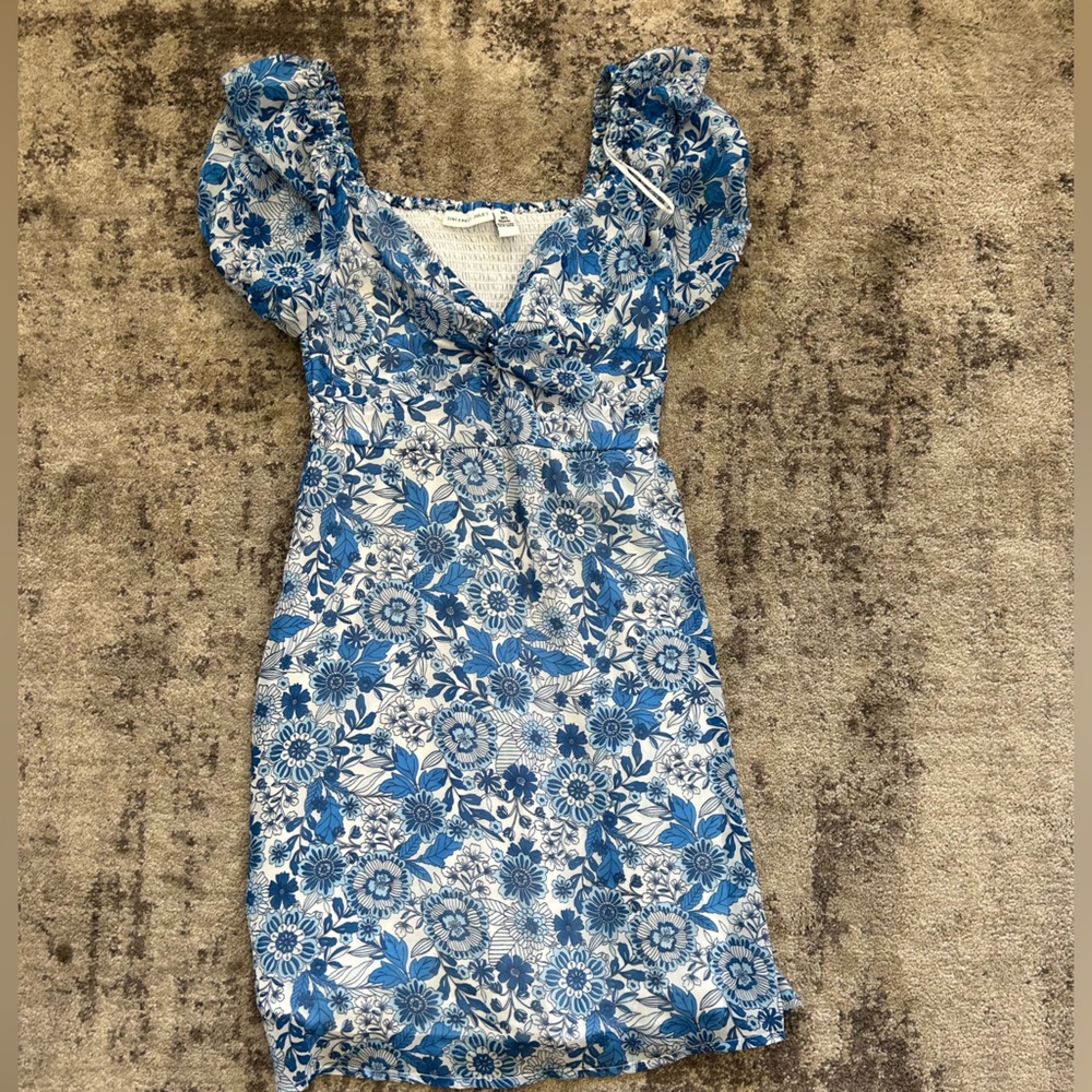 Blue and White Babydoll dress